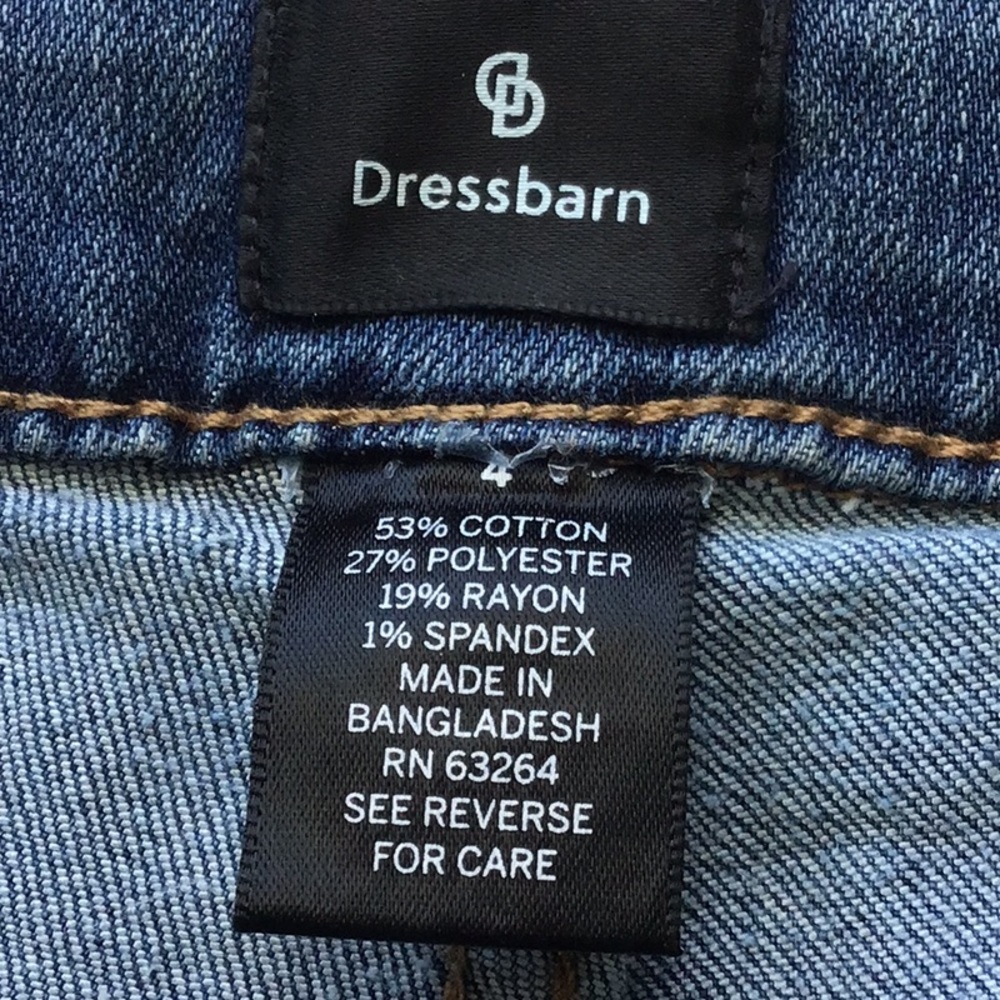 Dressbarn High Rise Patchwork Jeans - Picture 7 of 11
